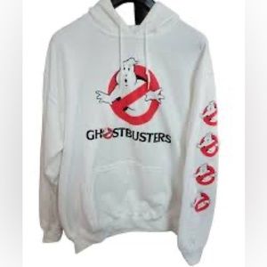 White Ghost Buster Hoodie Small